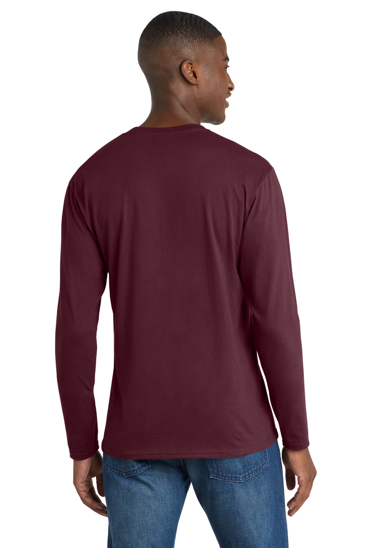 Athletic Mar Port & Co Long Sleeve Fan Favorite Tee. PC450LS