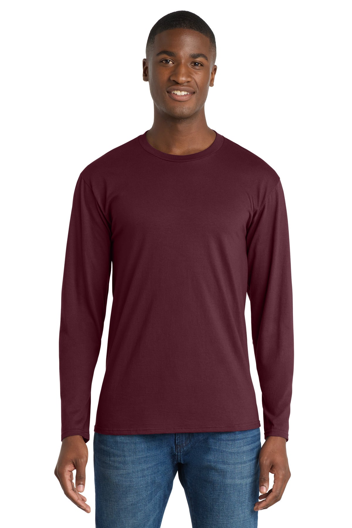 Athletic Mar Port & Co Long Sleeve Fan Favorite Tee. PC450LS