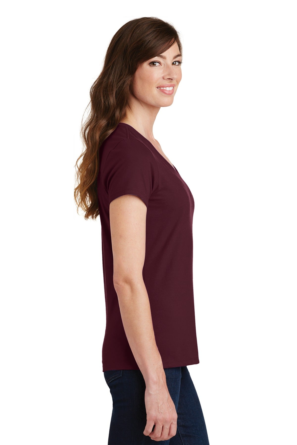 Athletic Mar Port & Co Women's Fan Favorite V-Neck Tee. LPC450V