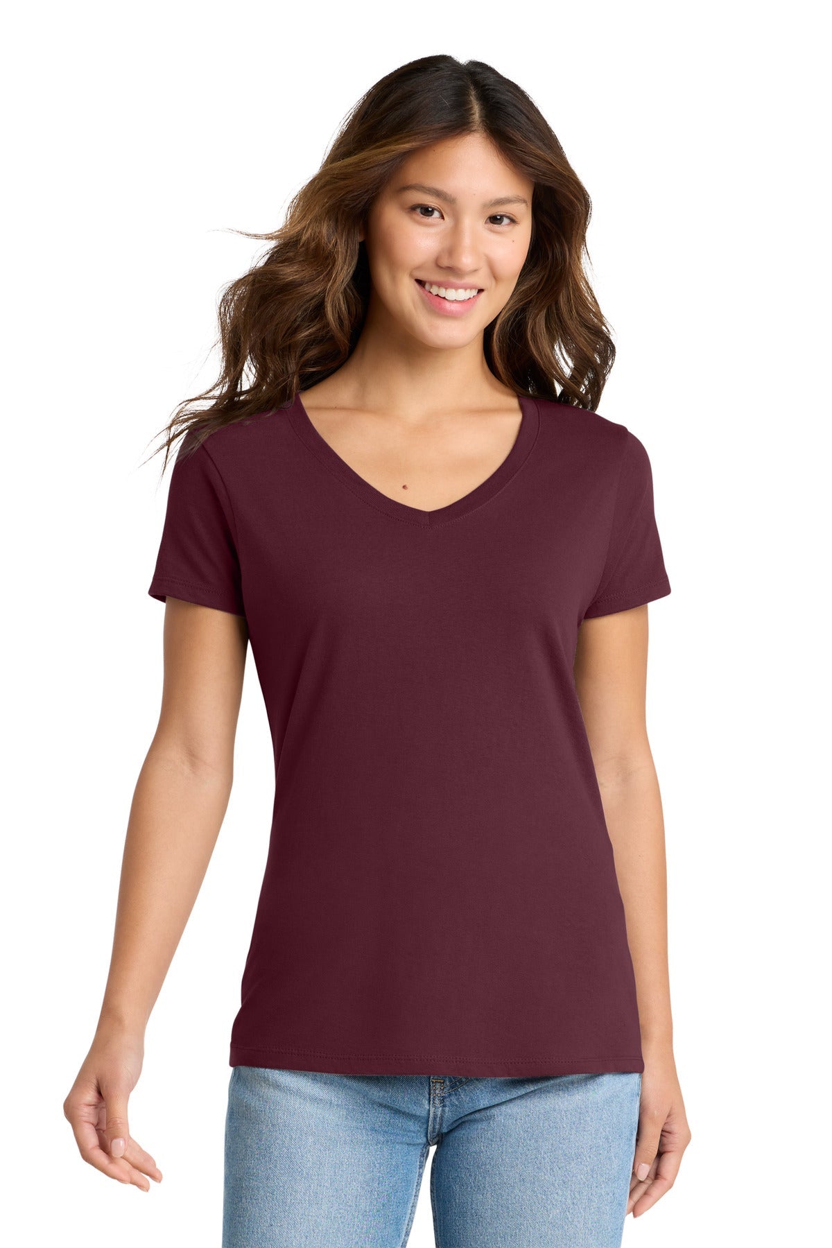 Athletic Mar Port & Co Women's Fan Favorite V-Neck Tee. LPC450V