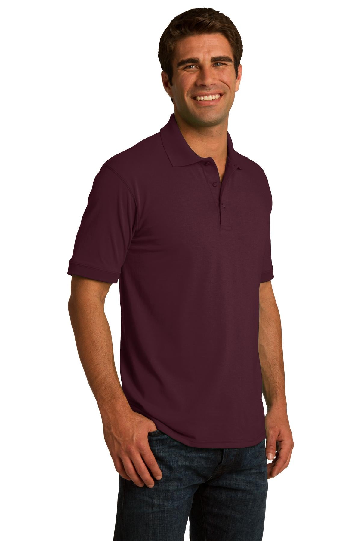 Athletic Marn Port & Co Core Blend Jersey Knit Polo. KP55