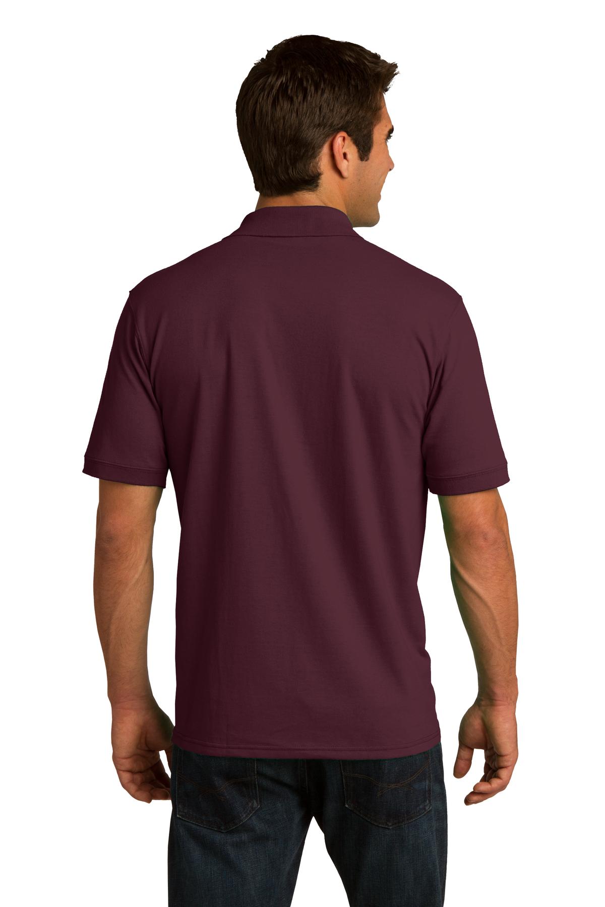 Athletic Marn Port & Co Core Blend Jersey Knit Polo. KP55