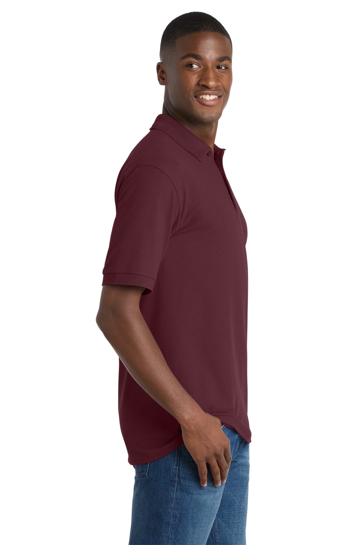 Athletic Marn Port & Co Core Blend Pique Polo. KP155