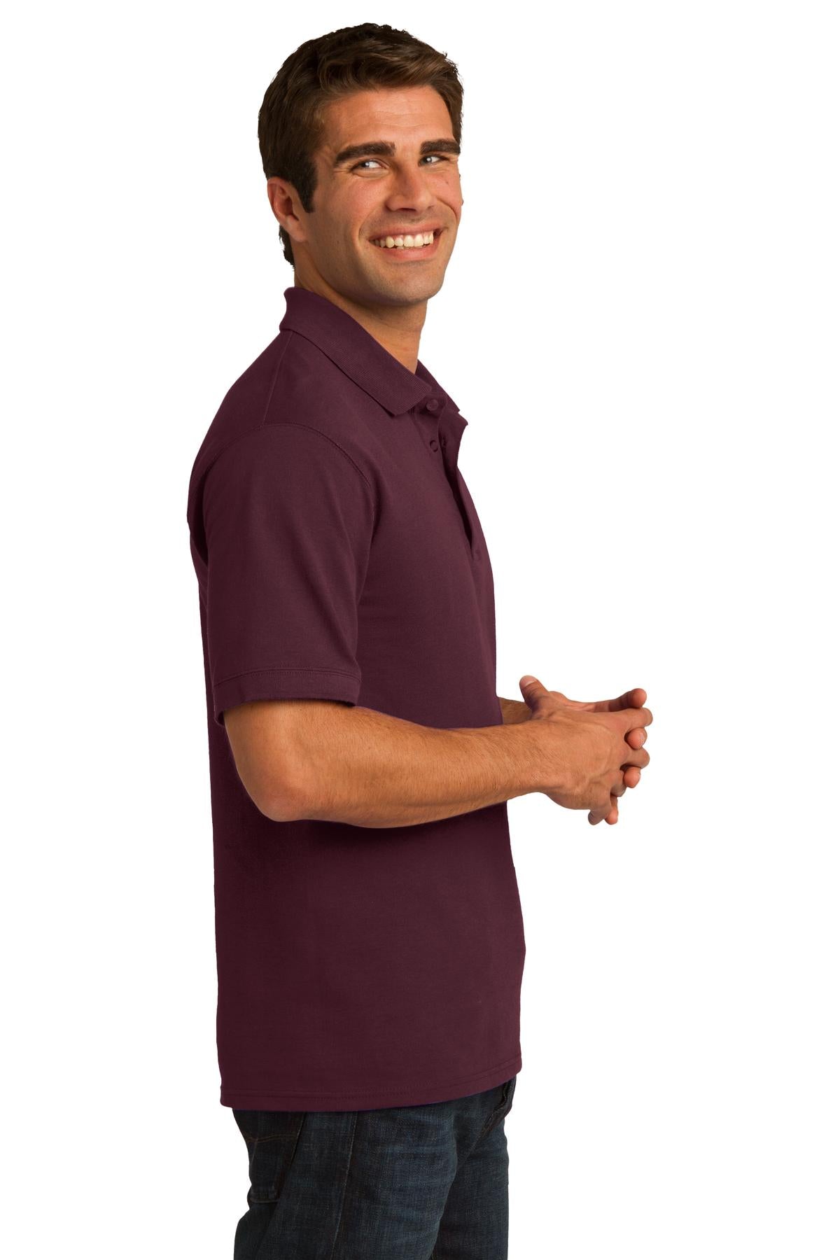 Athletic Marn Port & Co Core Blend Pique Polo. KP155