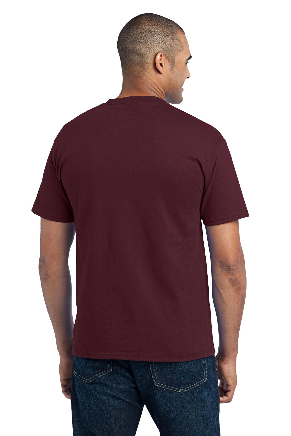 Athletic Marn Port & Co Core Blend Pocket Tee. PC55P