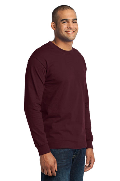 Athletic Marn Port & Co Long Sleeve Core Blend Tee. PC55LS