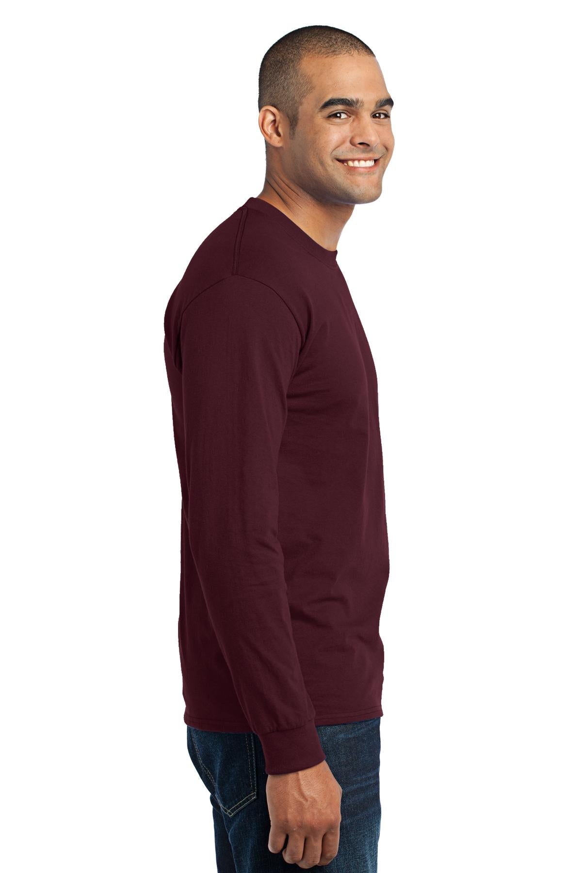 Athletic Marn Port & Co Long Sleeve Core Blend Tee. PC55LS