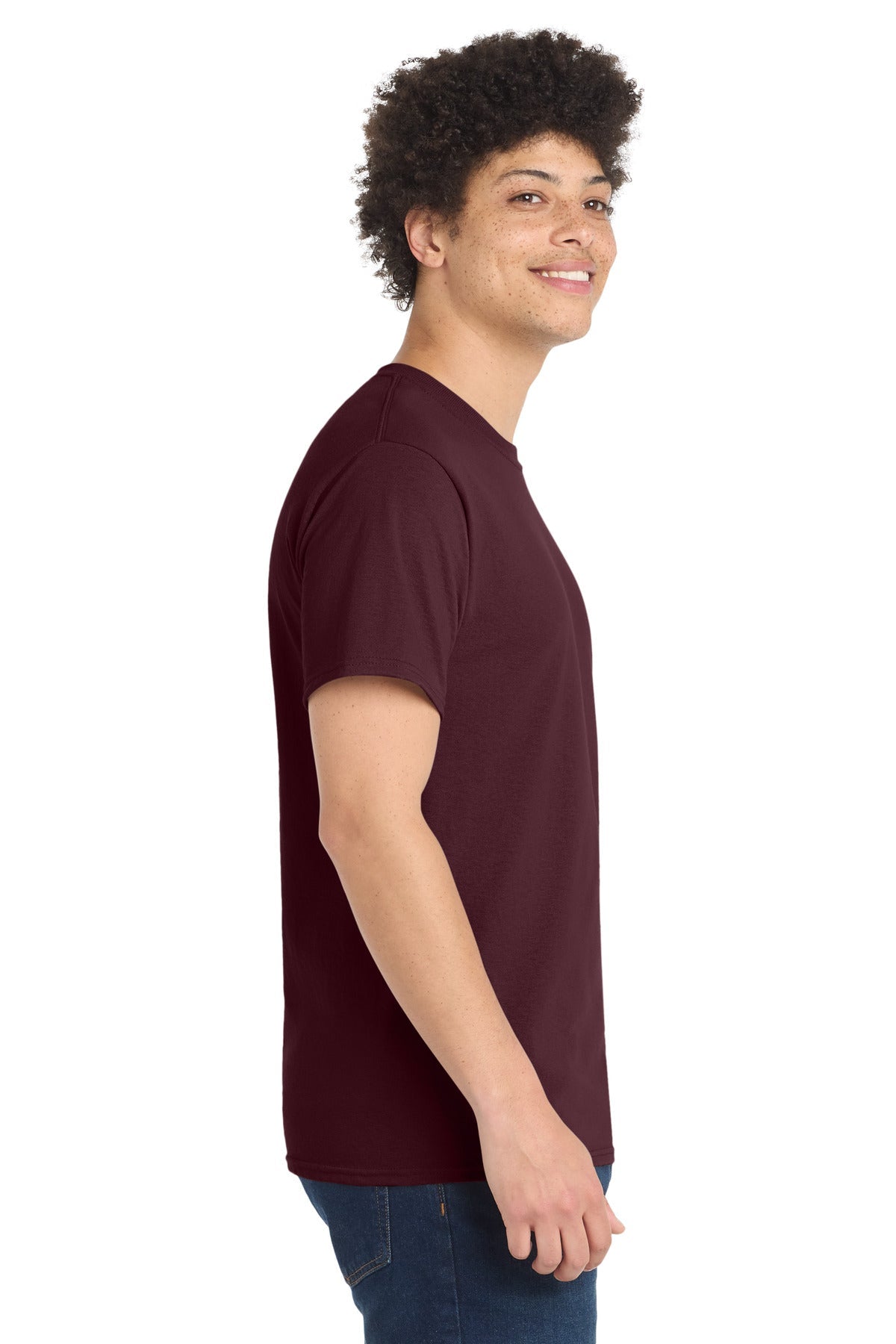 Athletic Marn Port & Co Tall Core Blend Tee. PC55T