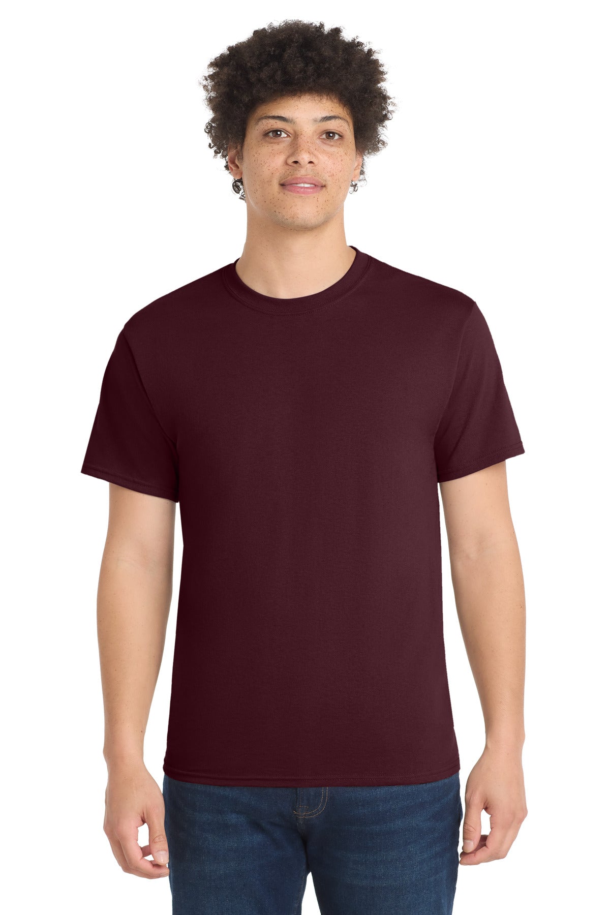 Athletic Marn Port & Co Tall Core Blend Tee. PC55T