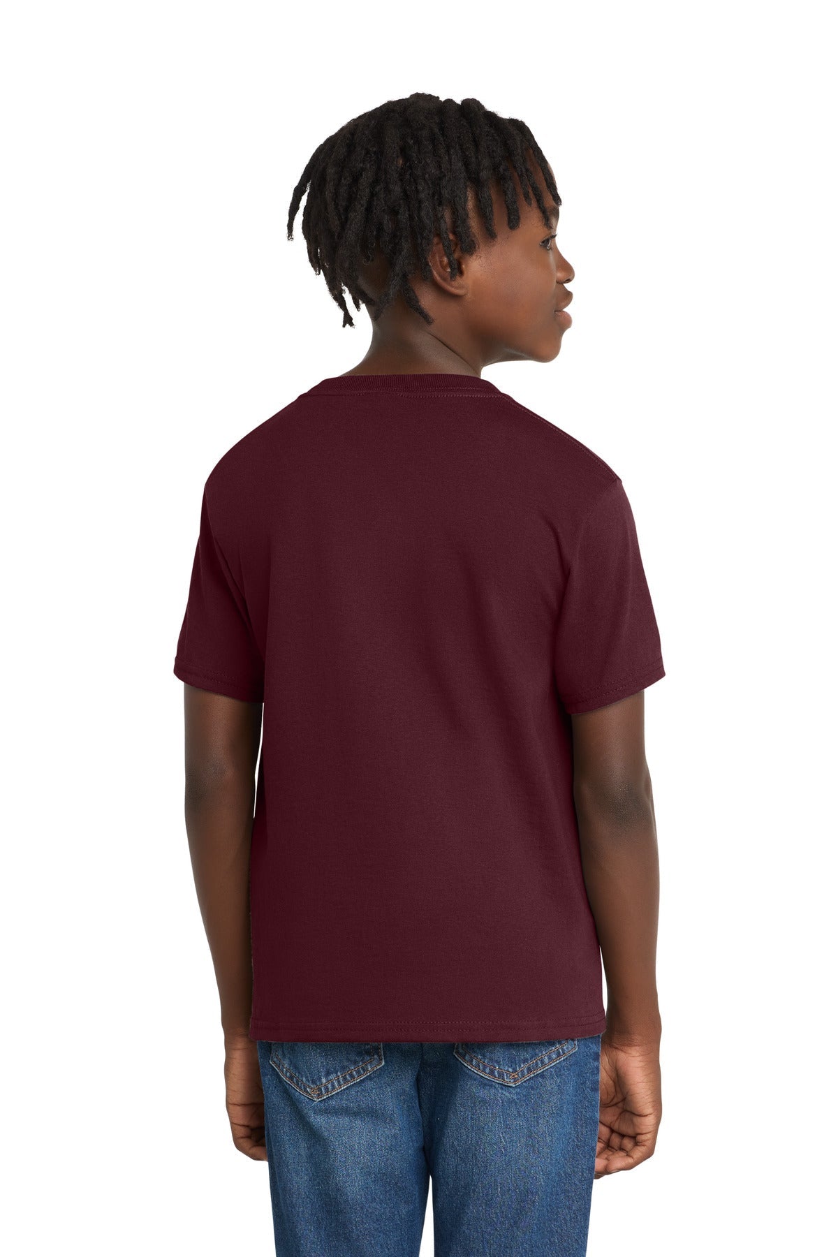 Athletic Mrn Port & Co Youth Essential Tee. PC61Y