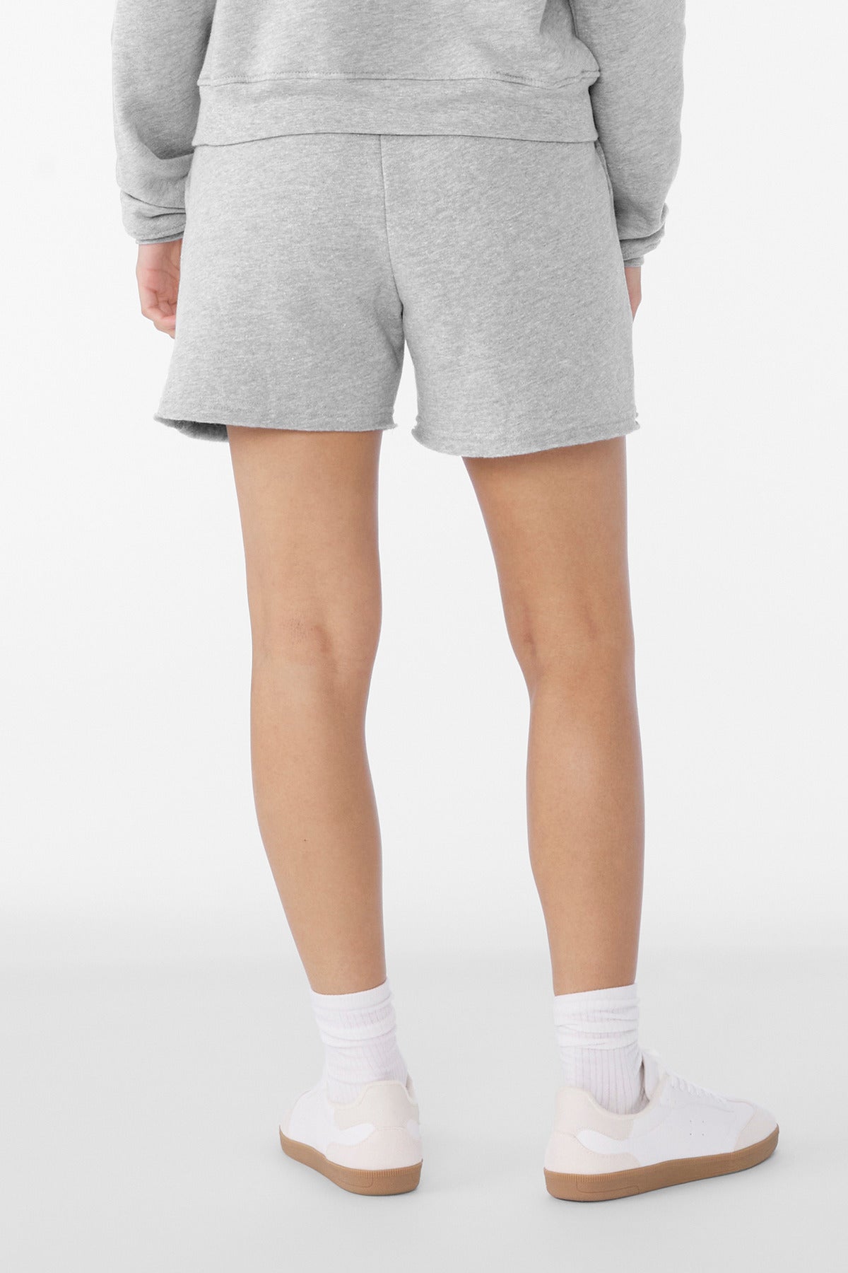 AthlHthr BELLA+CANVAS Women's Cutoff Sweatshort BC3787