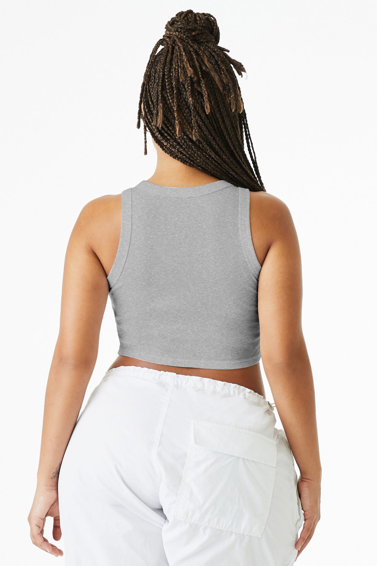 AthlHthr BELLA+CANVAS Women's Micro Rib Racer Tank BC1019