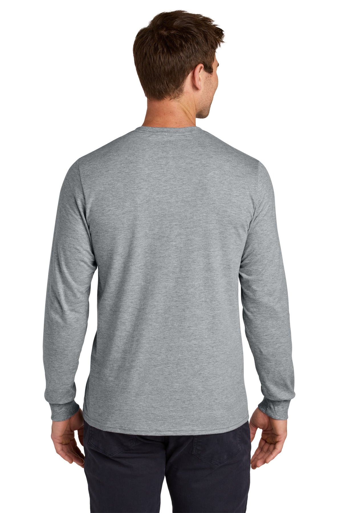 AthlHthr Jerzees Classics Unisex Cotton Long Sleeve T-Shirt 363L