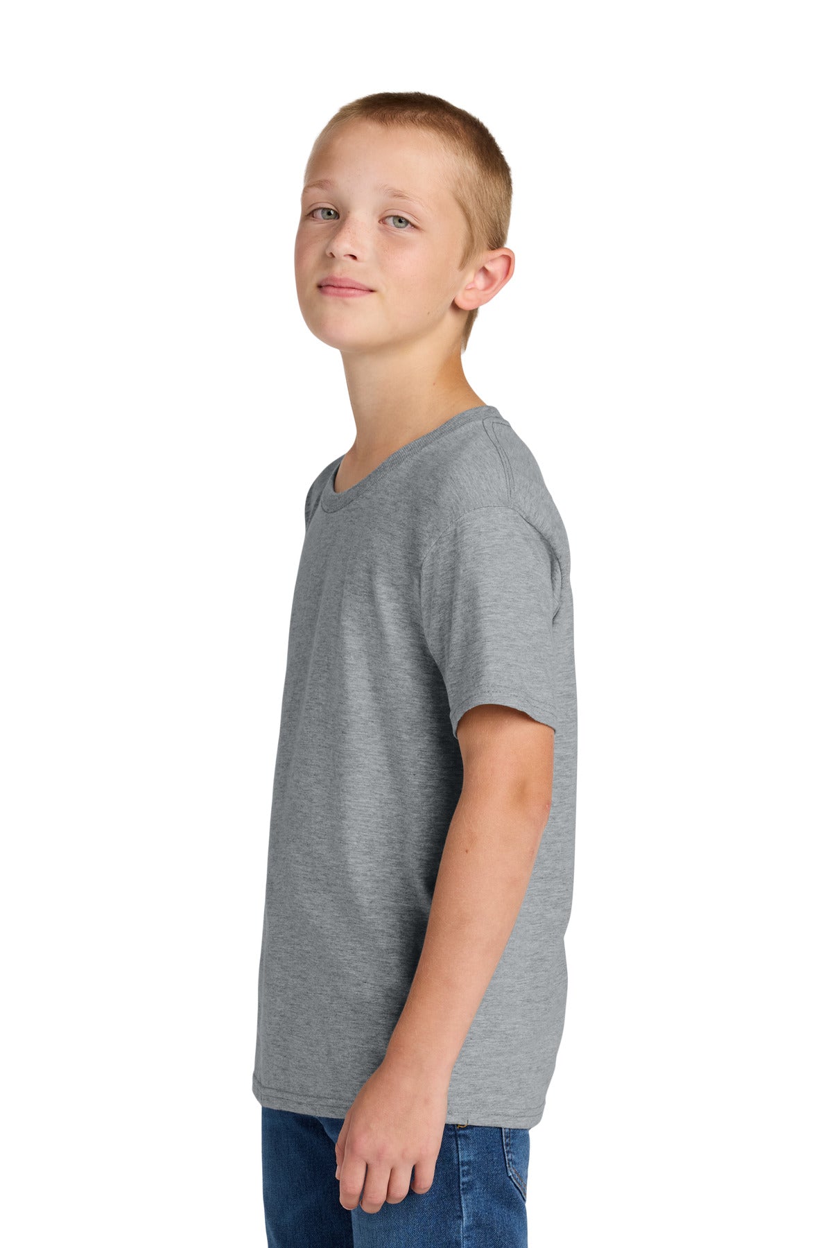 AthlHthr Jerzees Classics Youth Cotton T-Shirt 363Y