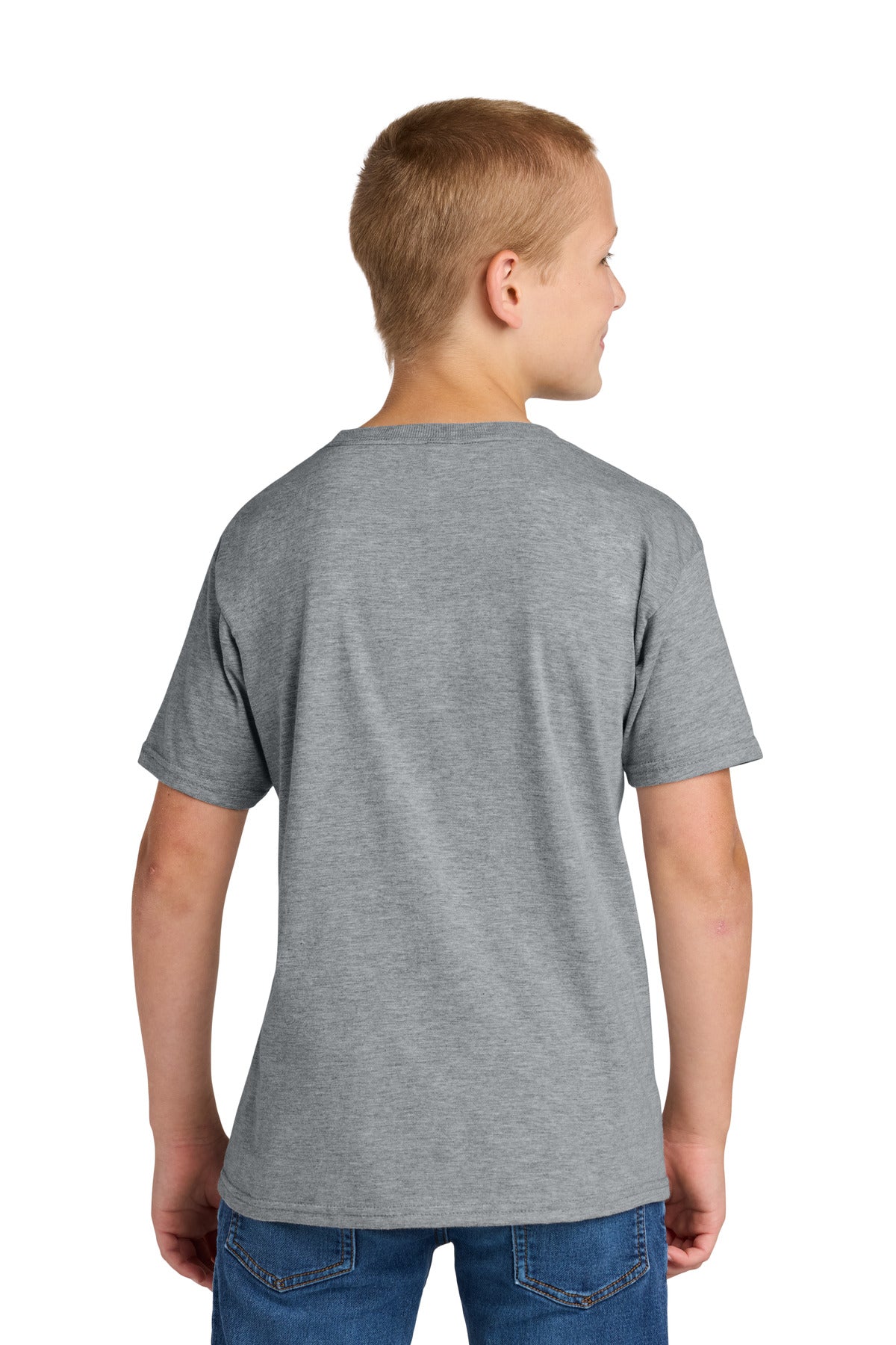 AthlHthr Jerzees Ultimate Youth Ring Spun T-Shirt IC46B