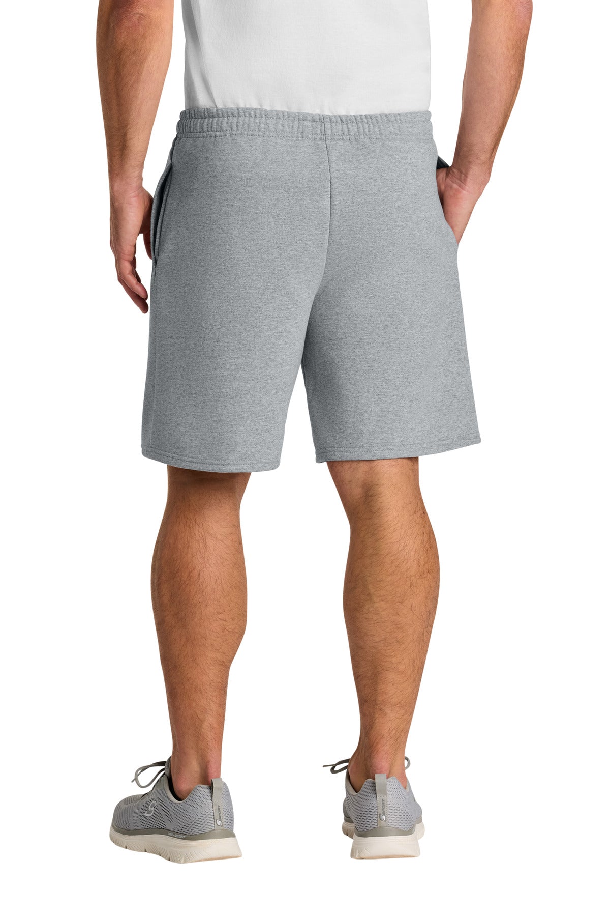 AthlHthr Jerzees Unisex NuBlend Pocketed Sweat Short 978MP