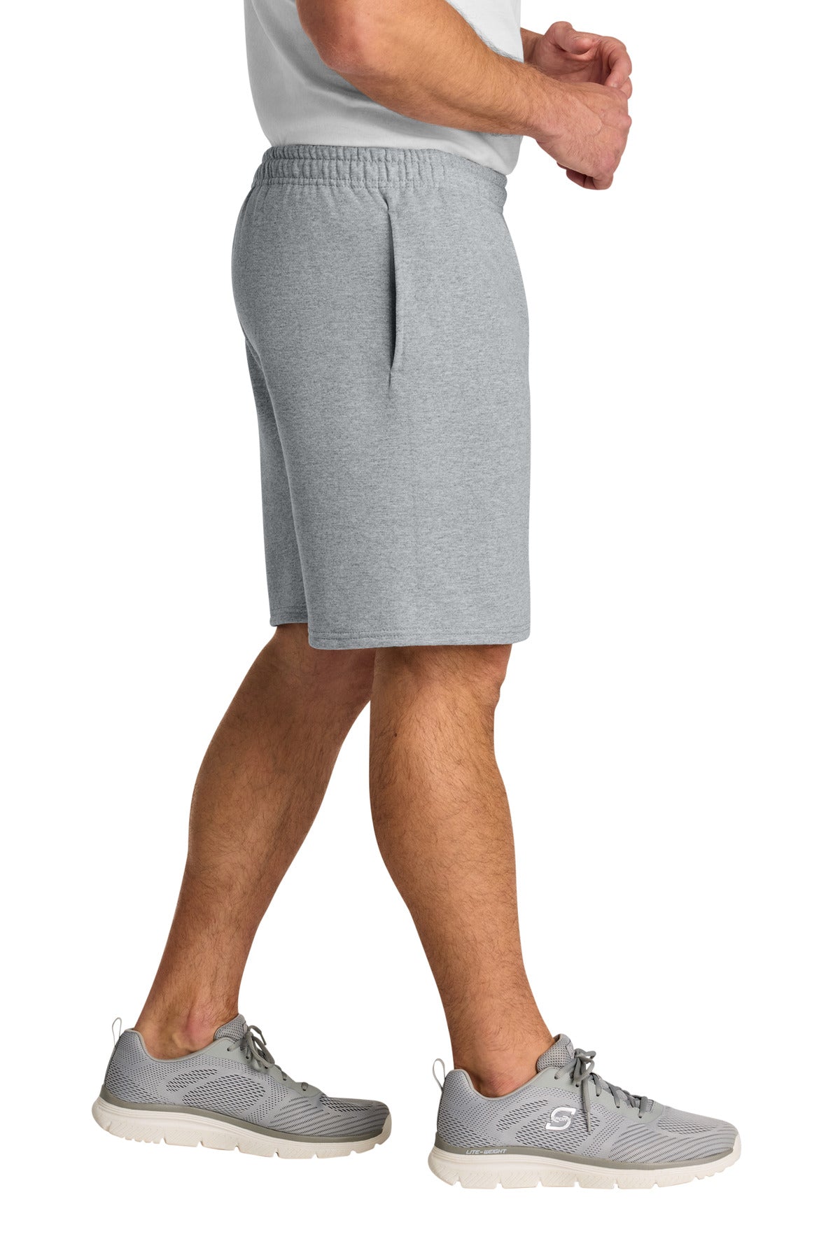 AthlHthr Jerzees Unisex NuBlend Pocketed Sweat Short 978MP