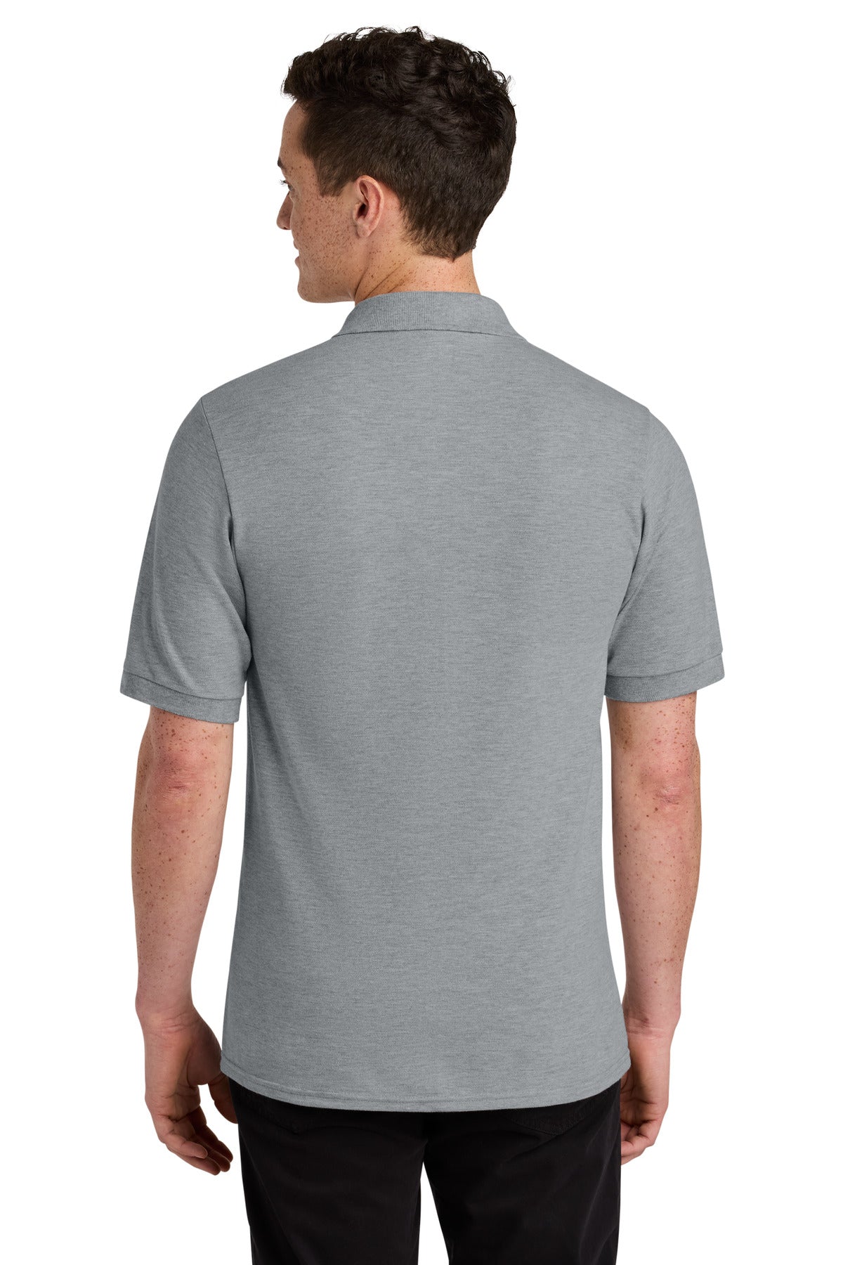 AthlHthr Jerzees Unisex Premium Ring Spun Cotton Pique Sport Shirt 443M