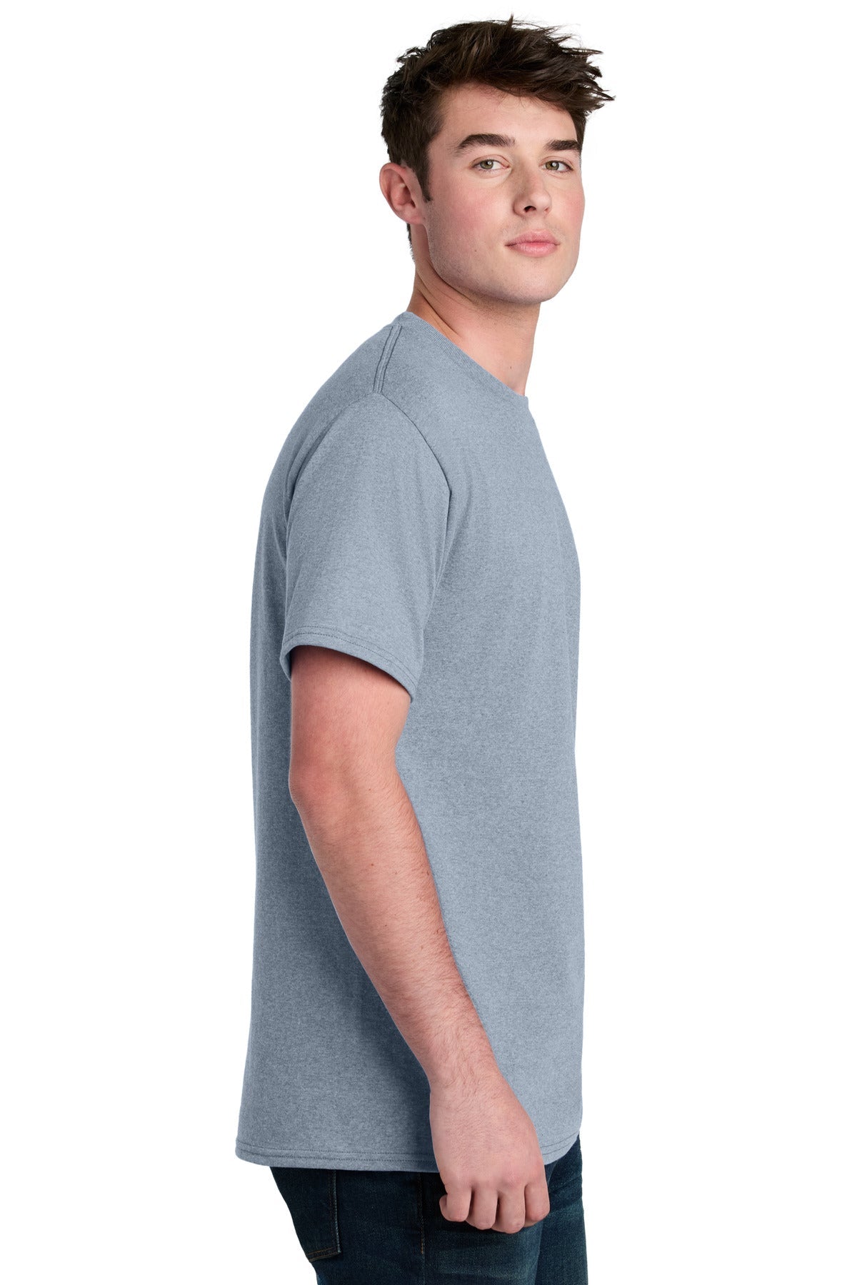 AthlHthr Port & Co Core Blend Recycled Tee PC01