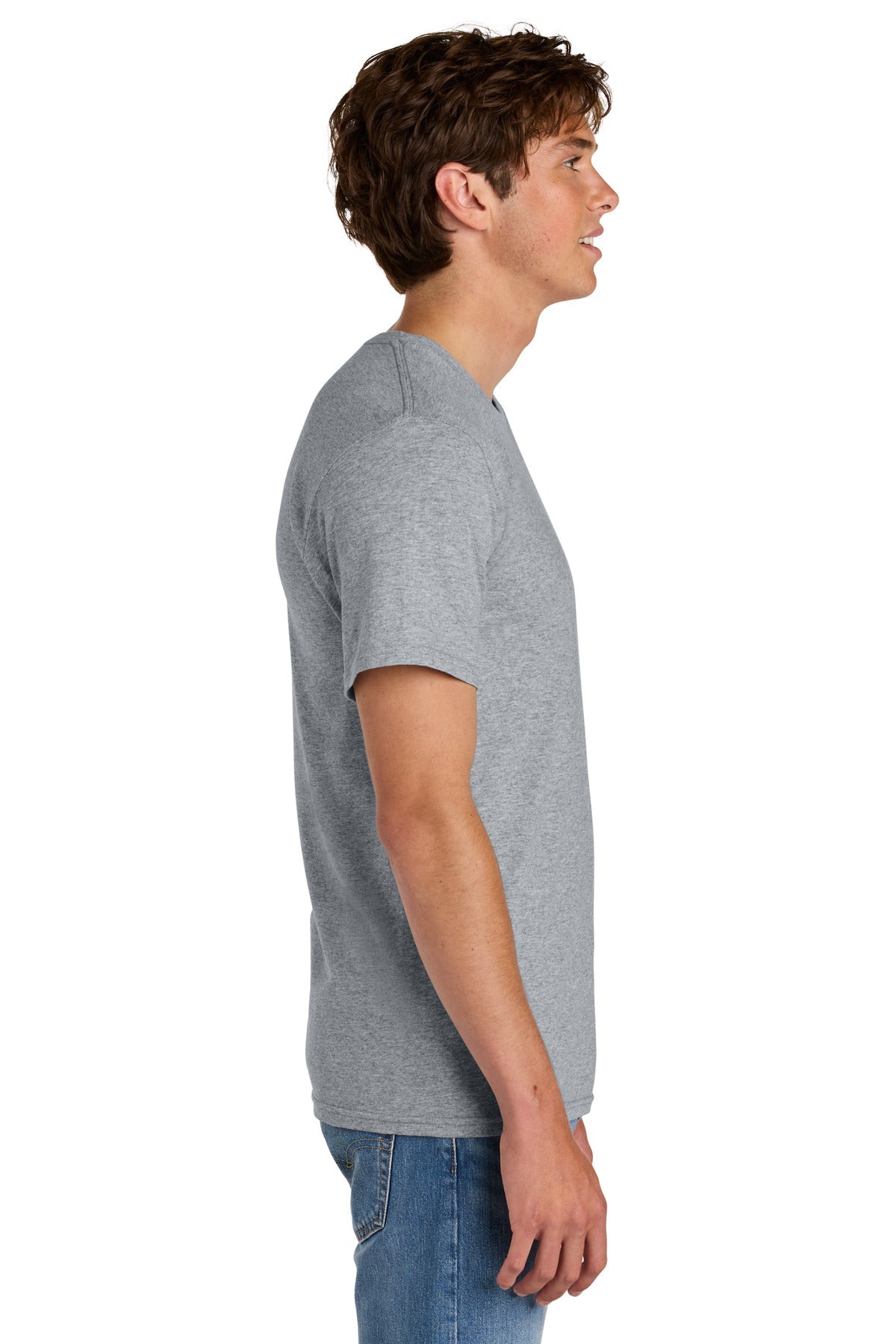 AthlHthr Port & Co Easy Cotton Tee PC43