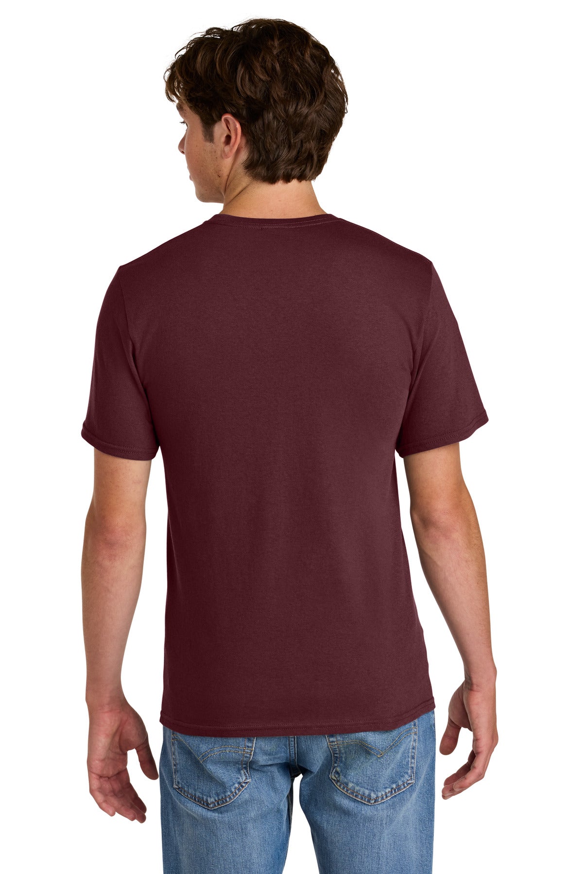 AthlMaroon Port & Co Easy Cotton Tee PC43