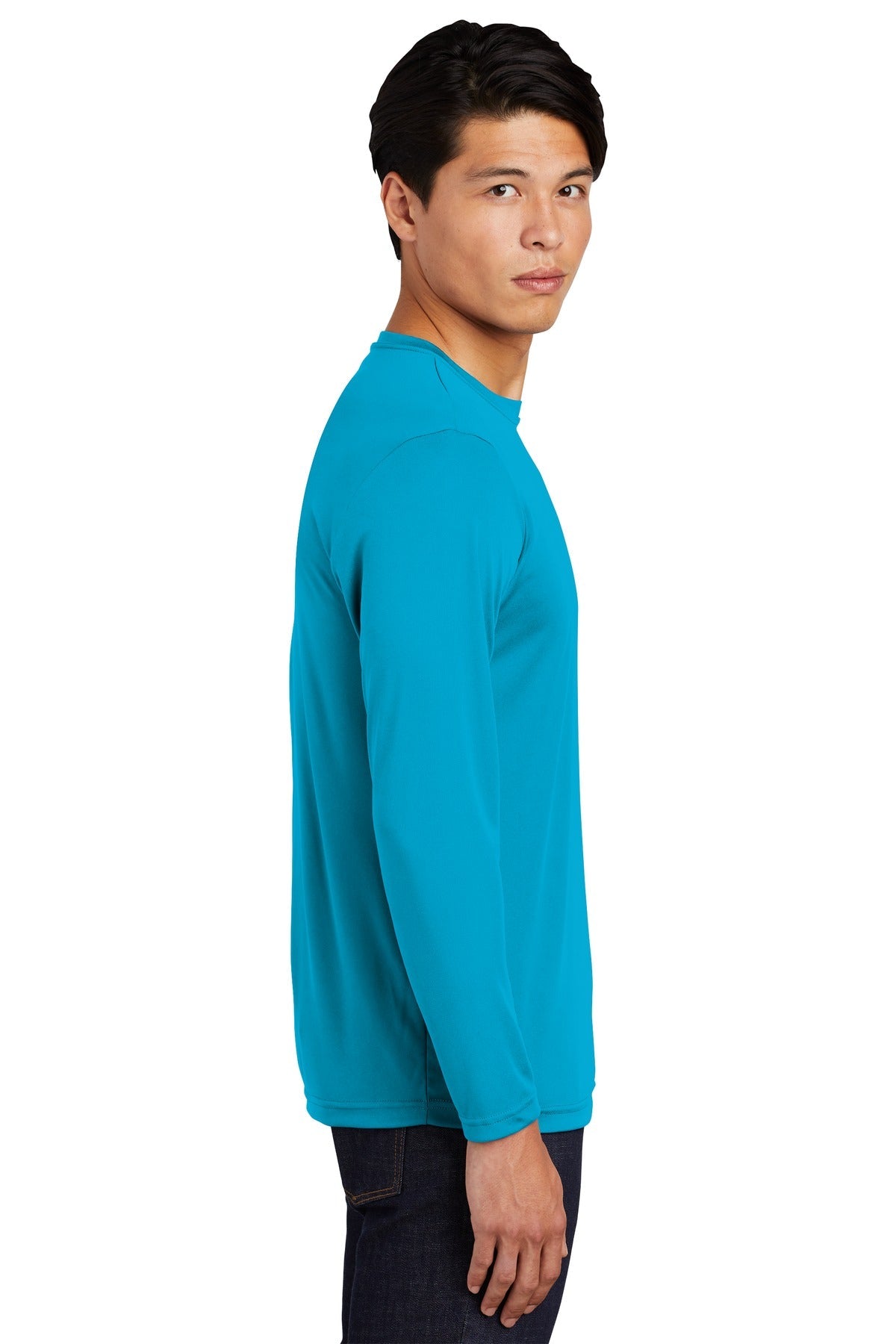 Atomic Blue Sport-Tek Long Sleeve PosiCharge Competitor Tee. ST350LS