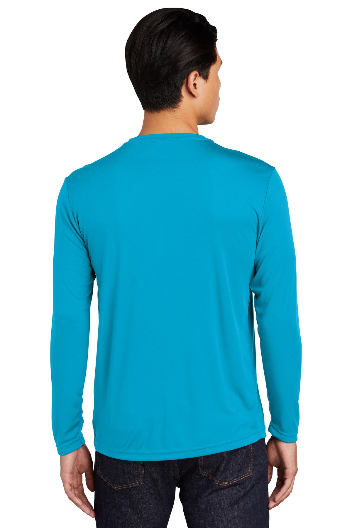 Atomic Blue Sport-Tek Long Sleeve PosiCharge Competitor Tee. ST350LS