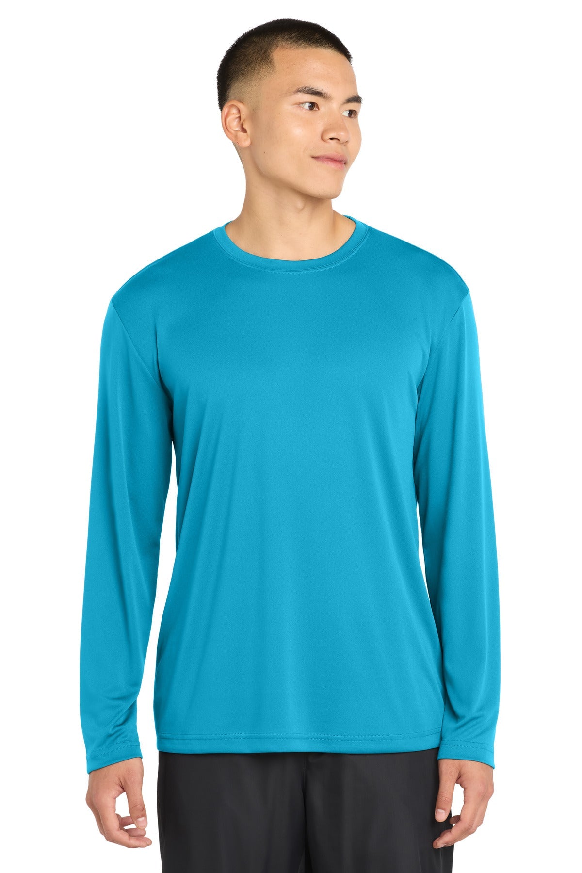 Atomic Blue Sport-Tek Long Sleeve PosiCharge Competitor Tee. ST350LS