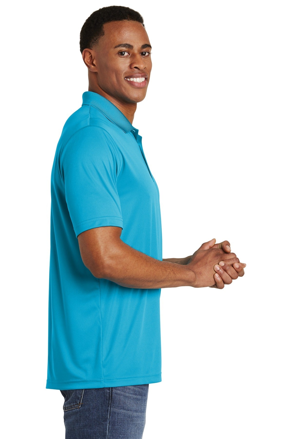 Atomic Blue Sport-Tek PosiCharge Competitor Polo. ST550