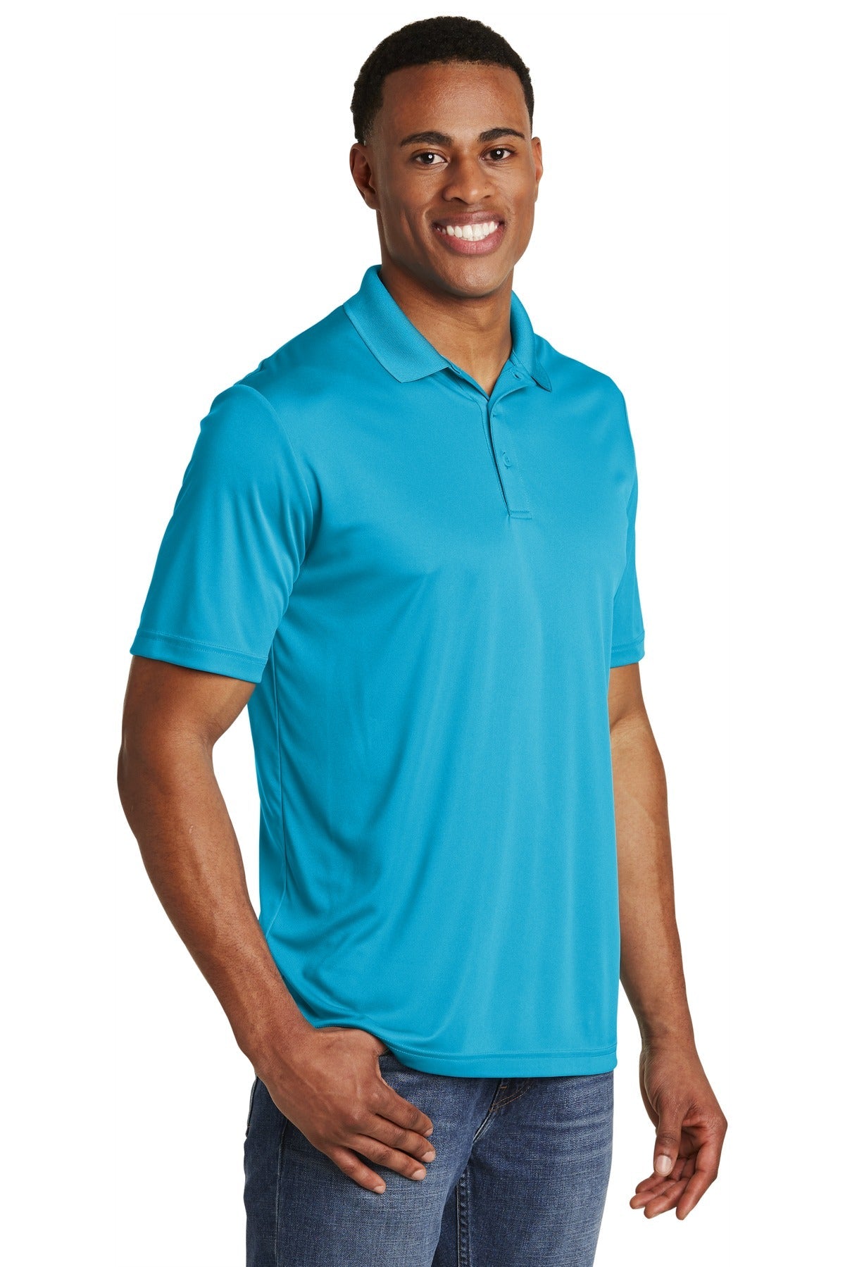 Atomic Blue Sport-Tek PosiCharge Competitor Polo. ST550