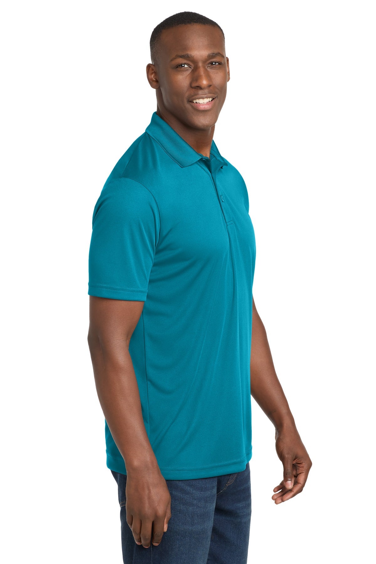 Atomic Blue Sport-Tek PosiCharge Competitor Polo. ST550