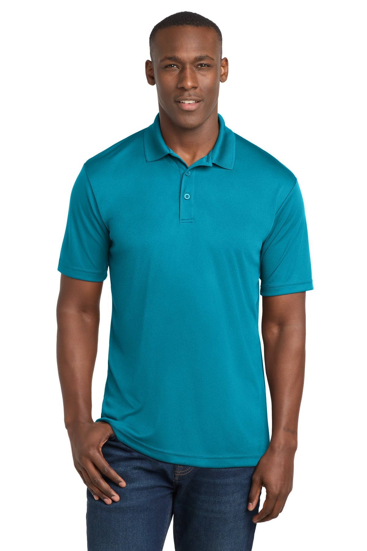 Atomic Blue Sport-Tek PosiCharge Competitor Polo. ST550