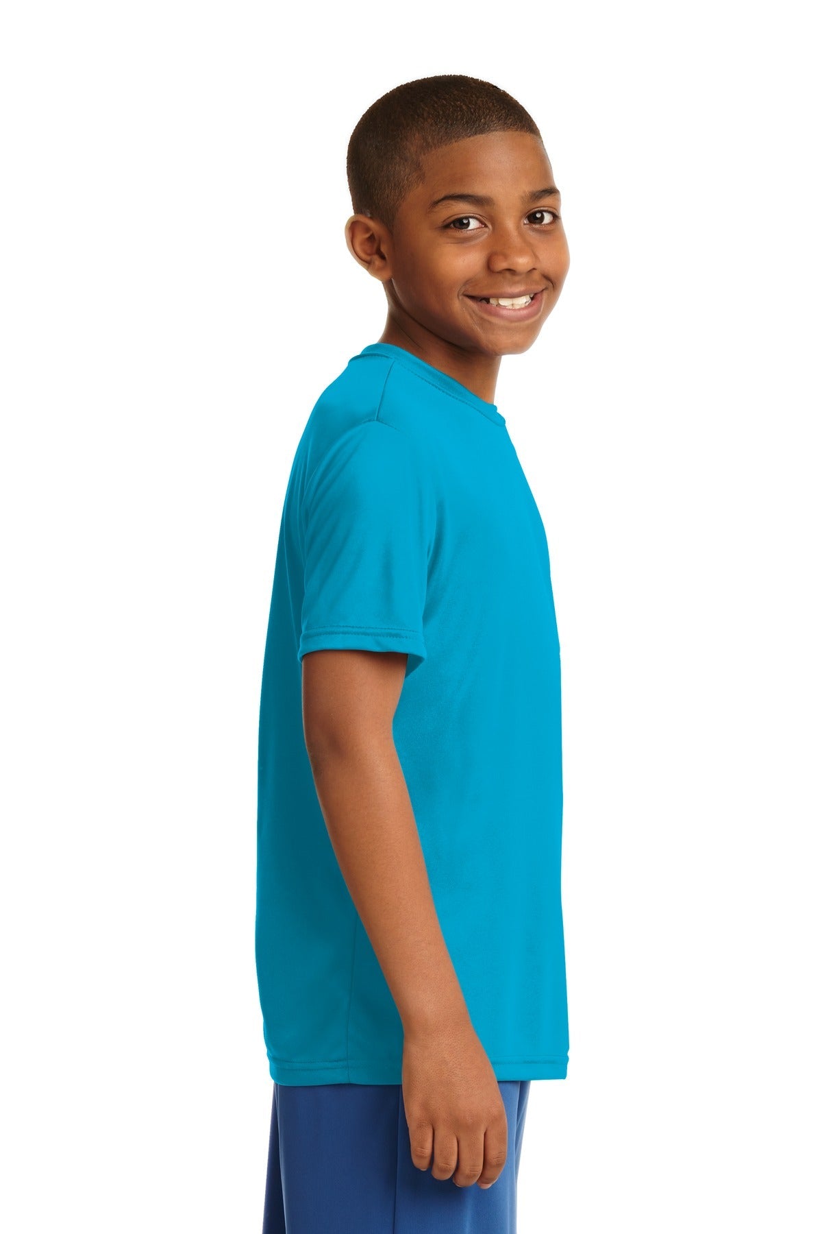 Atomic Blue Sport-Tek Youth PosiCharge Competitor Tee. YST350