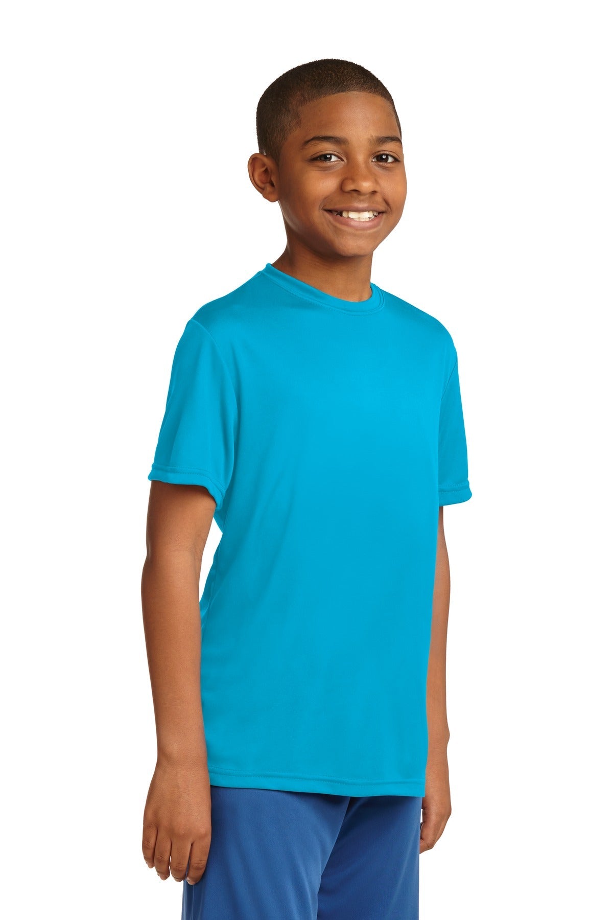 Atomic Blue Sport-Tek Youth PosiCharge Competitor Tee. YST350