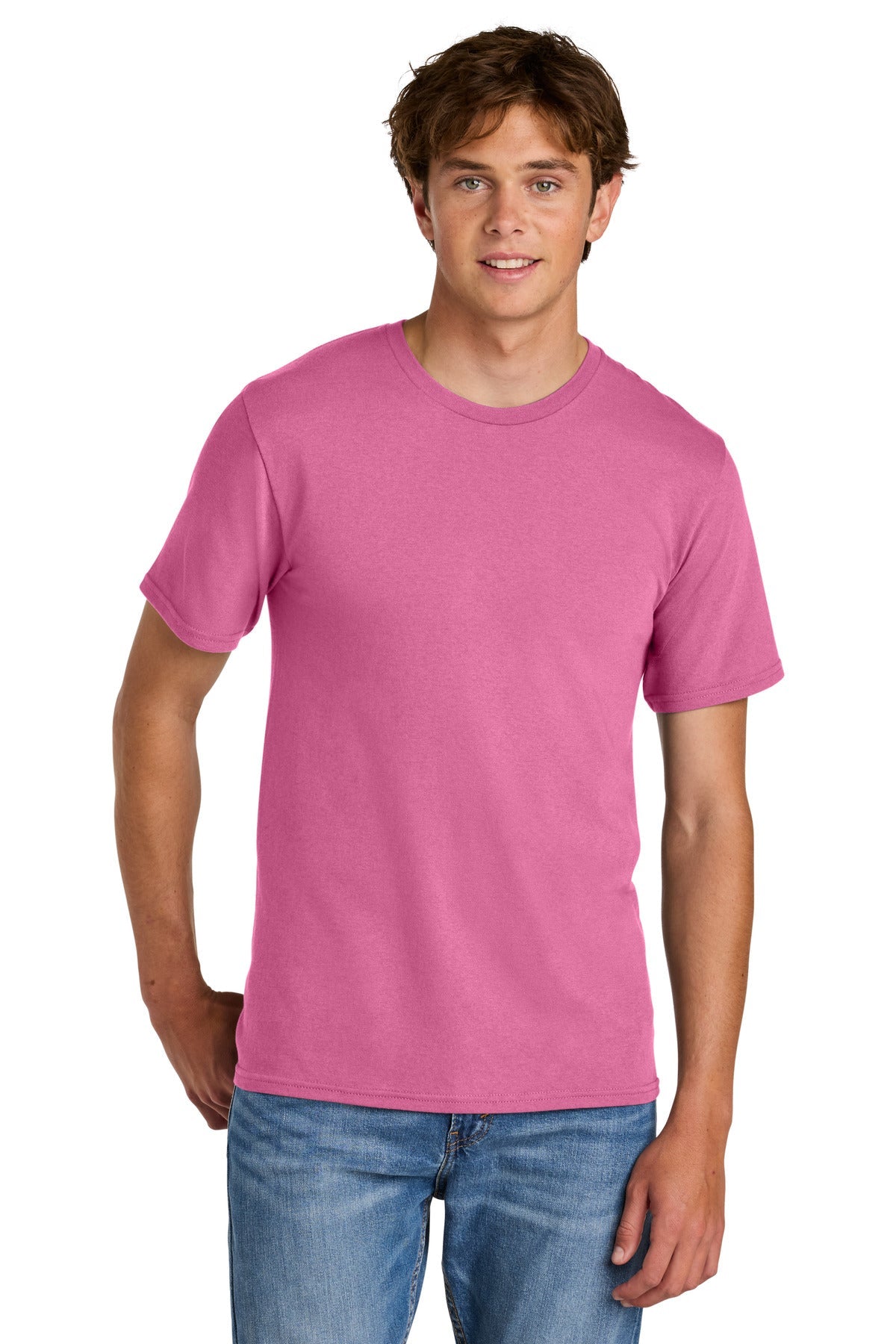 AwrnsPink Port & Co Easy Cotton Tee PC43
