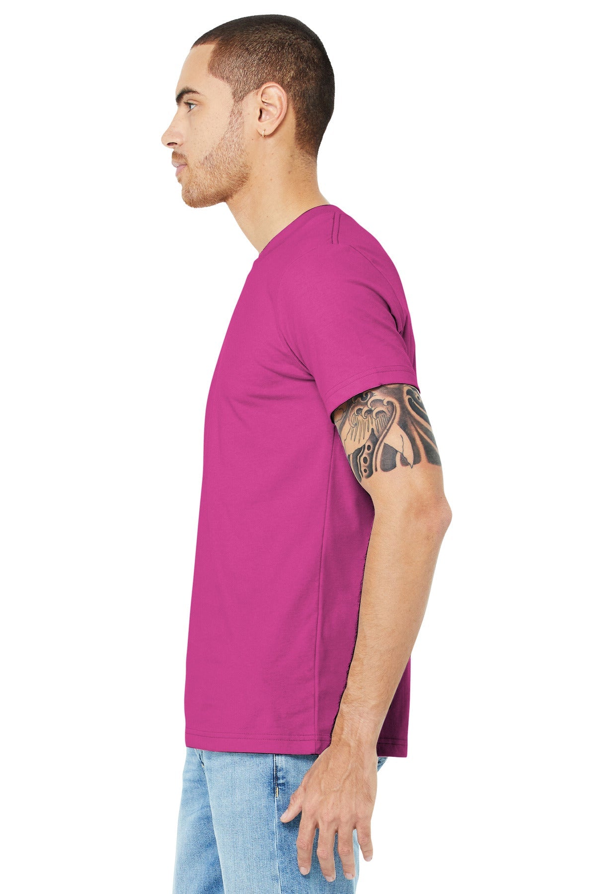 Berry BELLA+CANVAS Unisex Jersey Short Sleeve Tee. BC3001