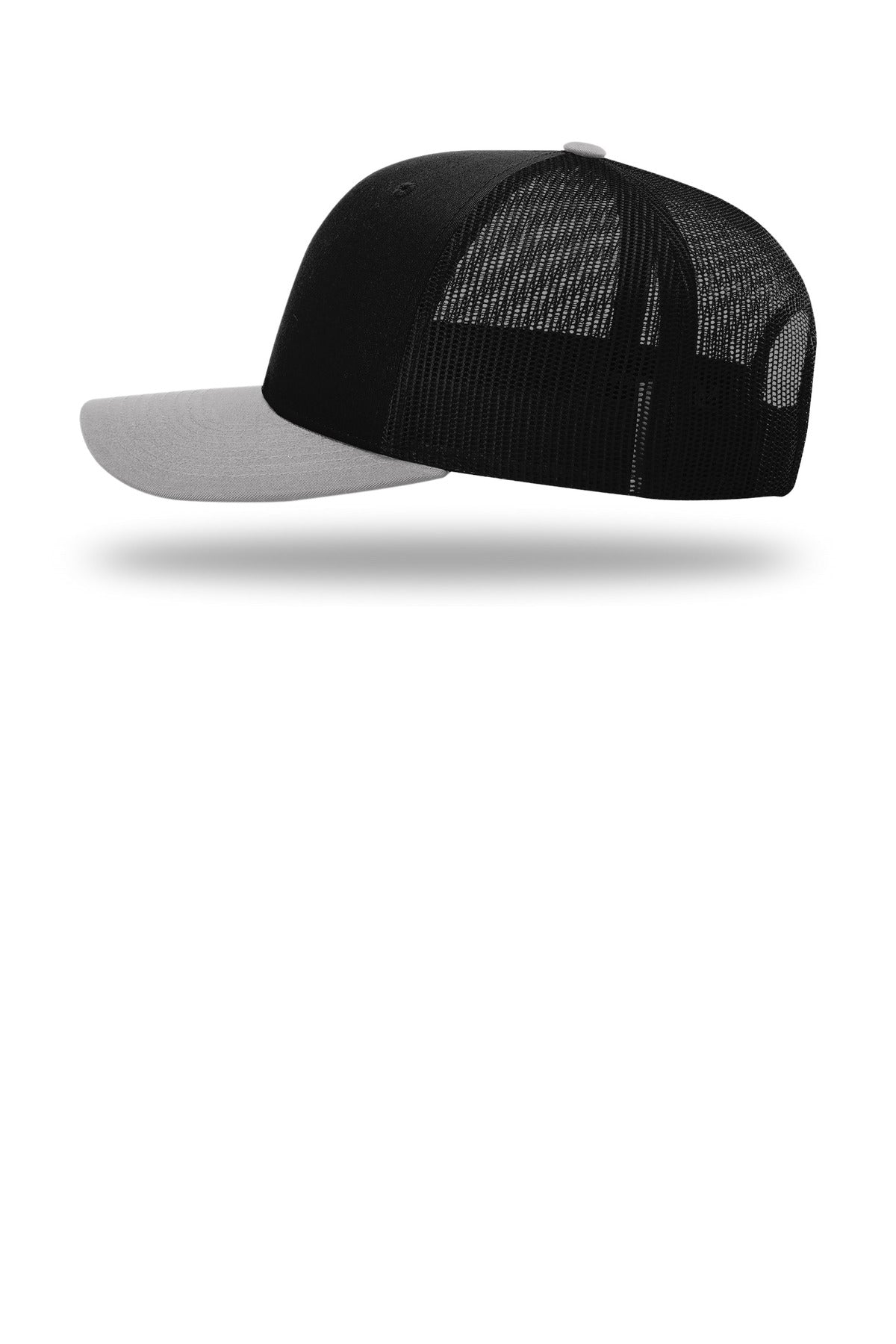Bk/Bk/LtGy Richardson Trucker Cap 112