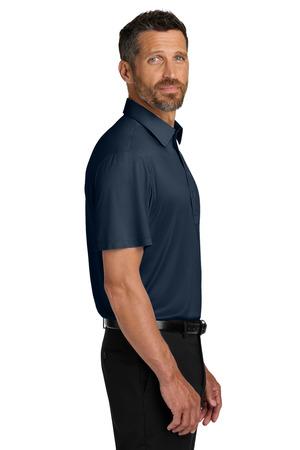Bk/CarBlCk Port Authority Shirt Collar Polo K700