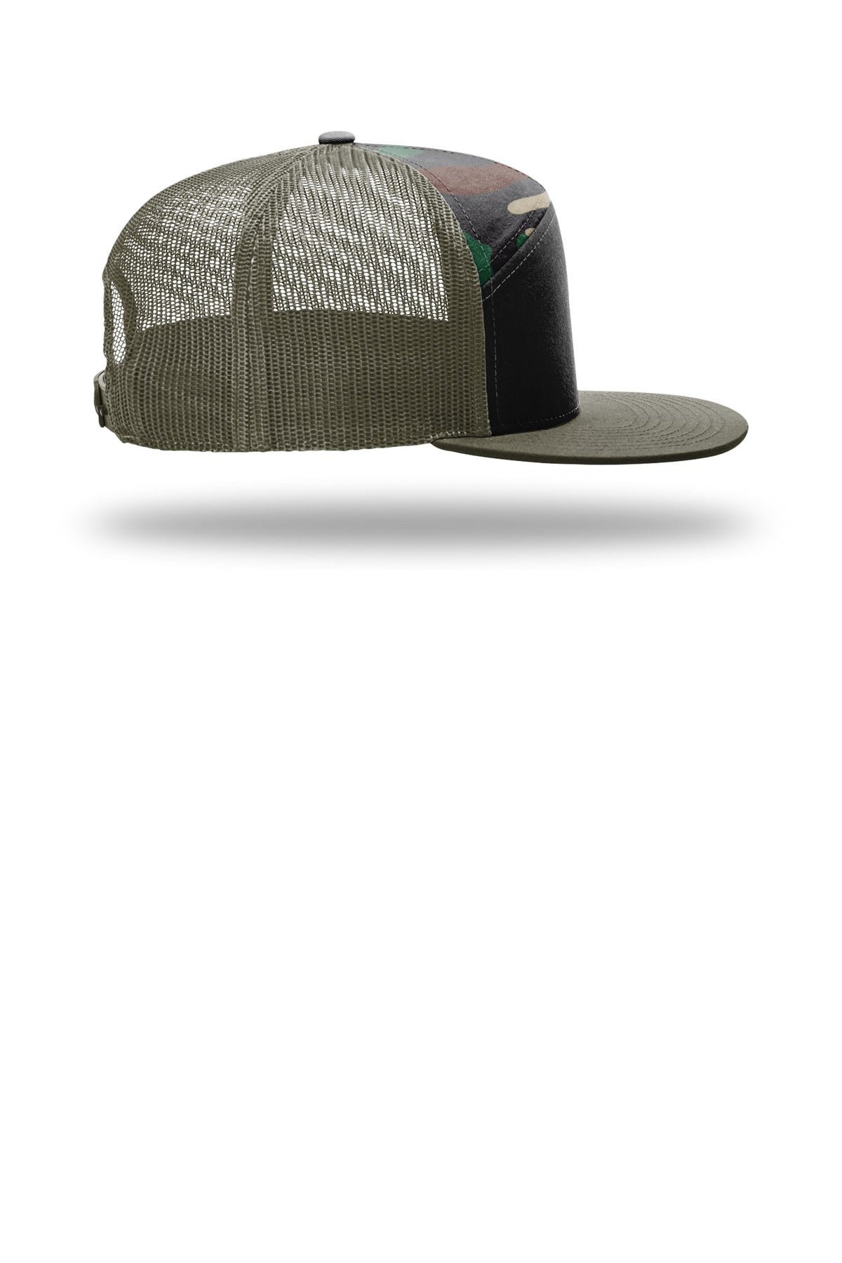 Bk/GnCm/Ld Richardson 7-Panel Trucker 168