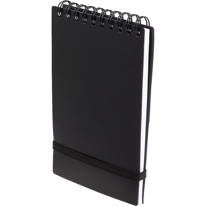 Black 3" x 5" Recycled Stand Up Pocket Jotter plain