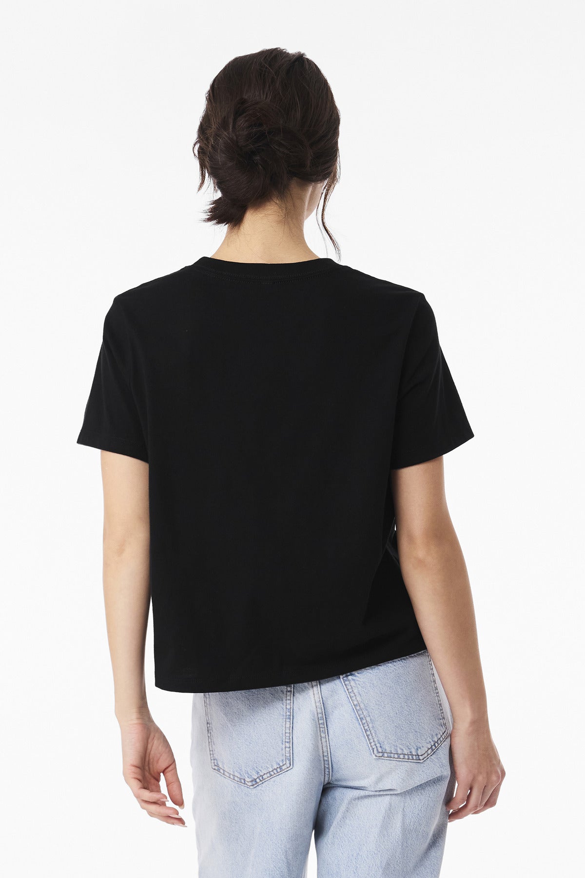 Black BELLA+CANVAS Women's 6-Ounce Heavyweight Tee BC6110