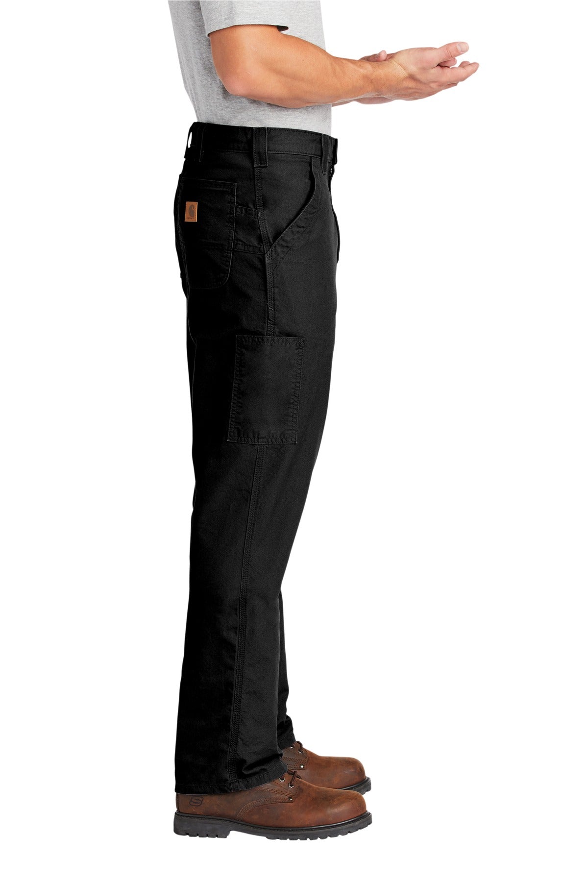 Black Carhartt Canvas Work Dungaree. CTB151