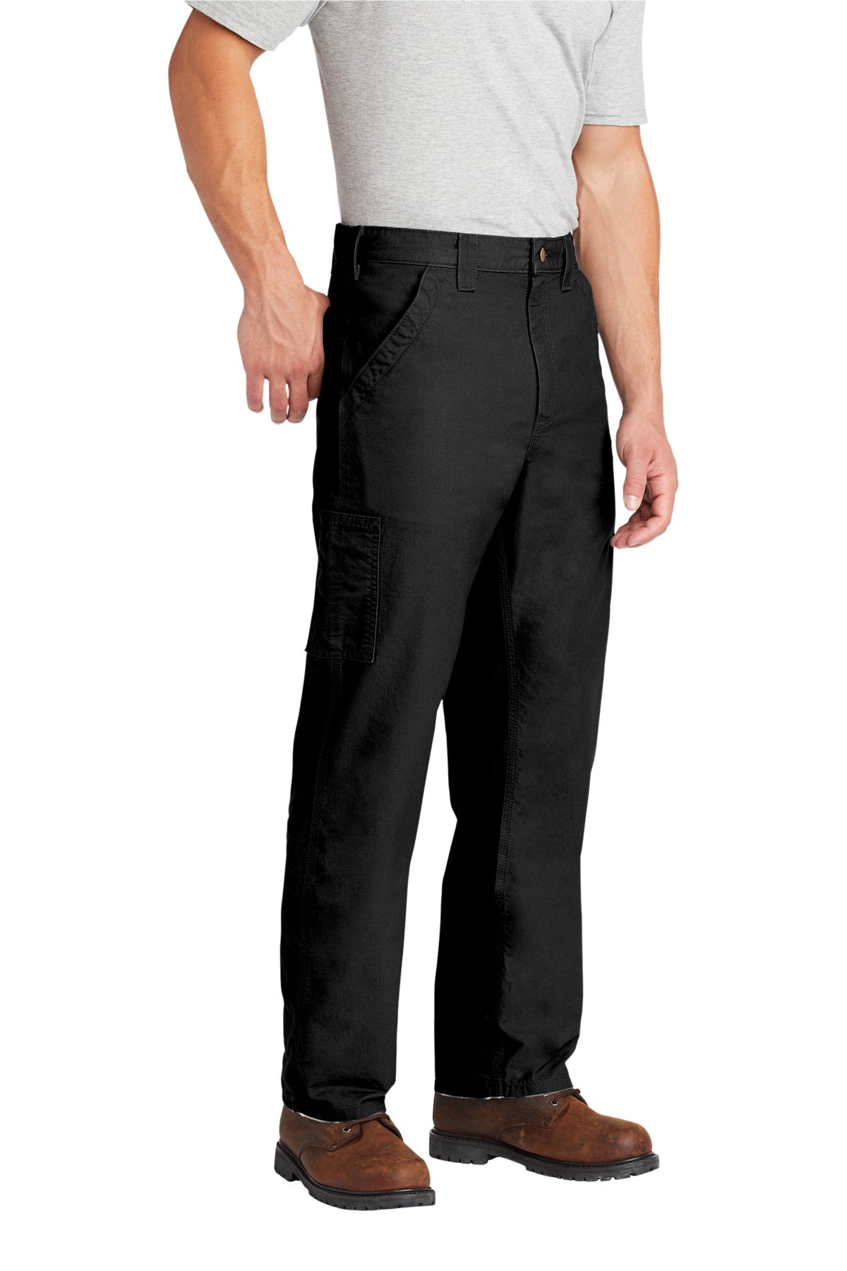 Black Carhartt Canvas Work Dungaree. CTB151