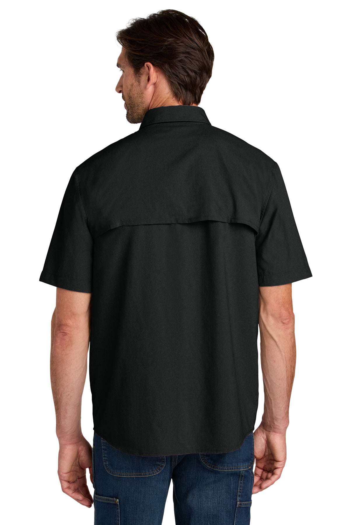 Black Carhartt Force Sun Defender Short Sleeve Shirt CT107107