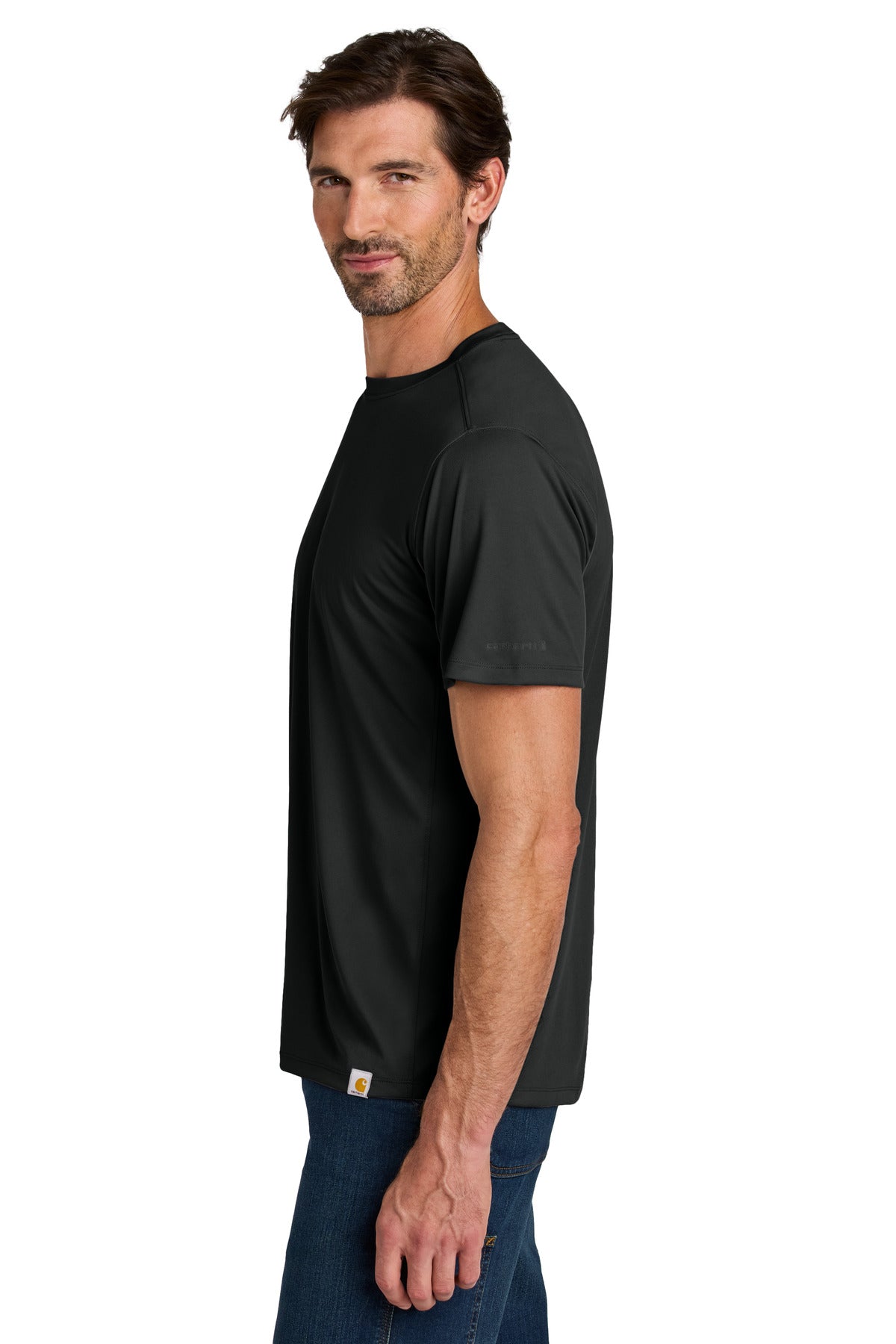 Black Carhartt Force Sun Defender Short Sleeve T-Shirt CT106868