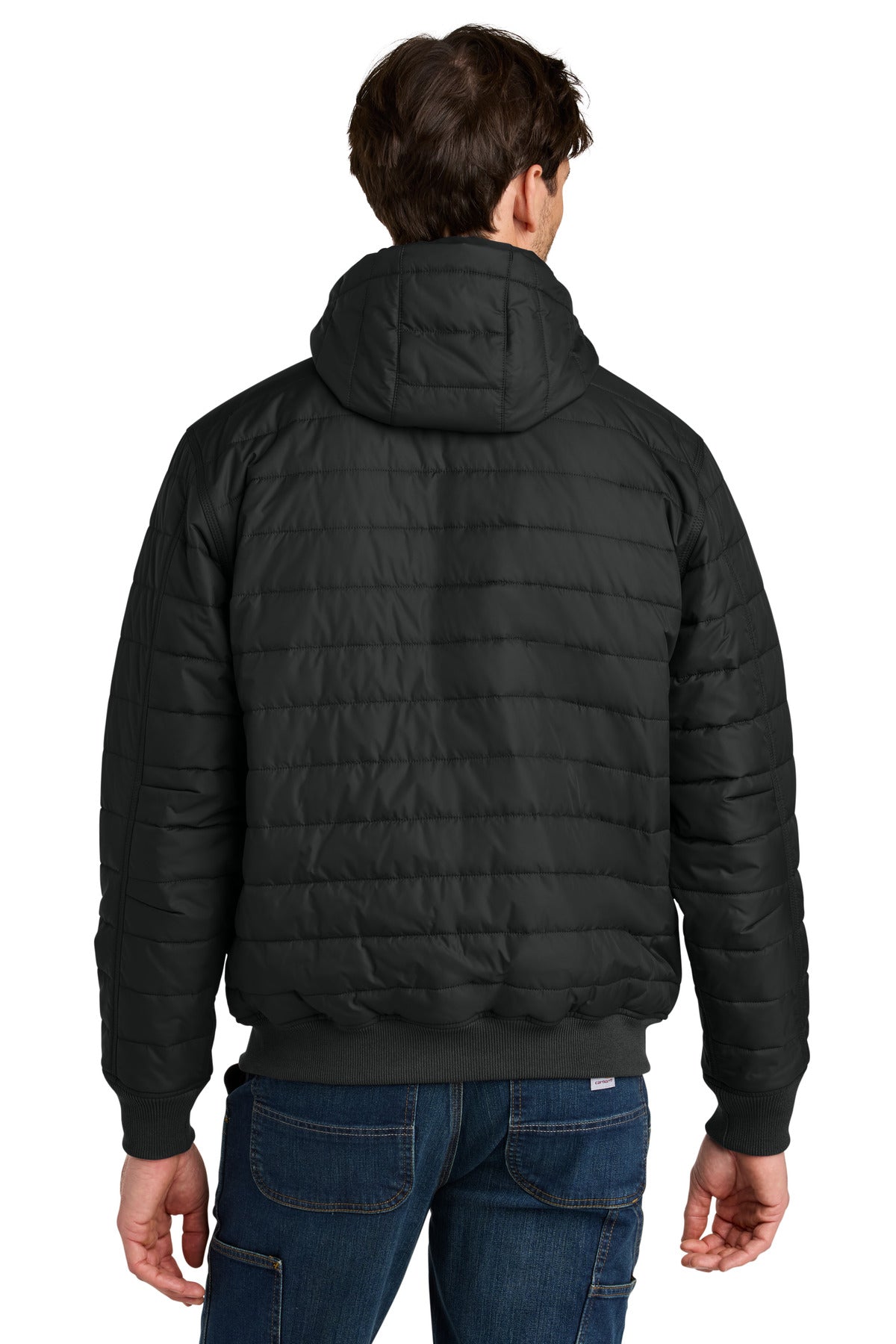 Black Carhartt Gilliam Insulated Hooded Jacket CT106543