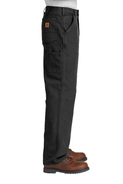 Black Carhartt Washed-Duck Work Dungaree. CTB11
