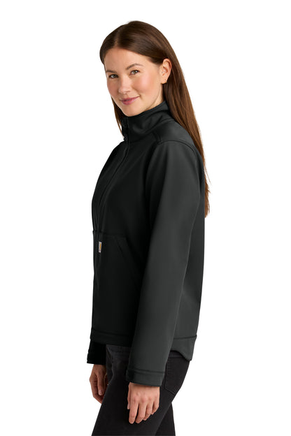 Black Carhartt Women's Rain Defender Soft Shell Jacket CT107115