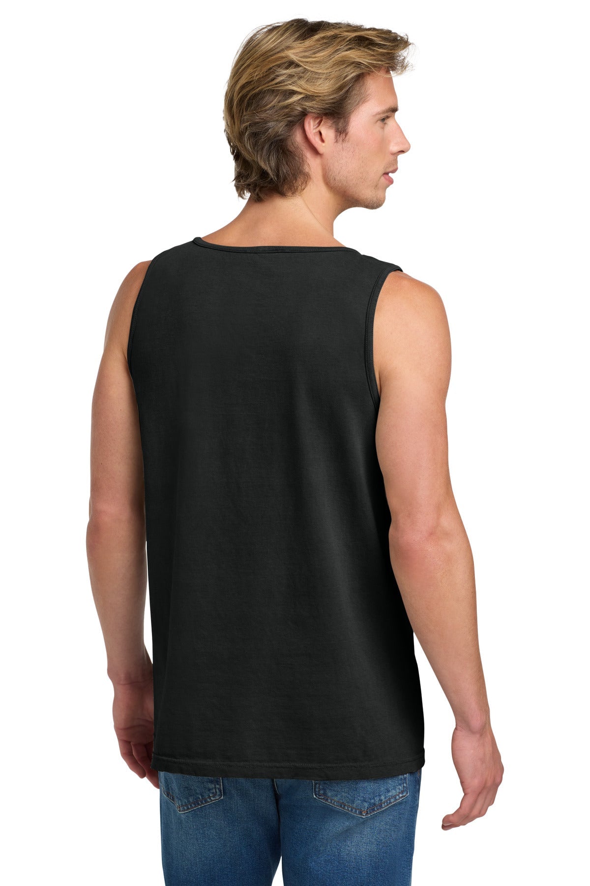 Black COMFORT COLORS Heavyweight Ring Spun Tank Top. 9360