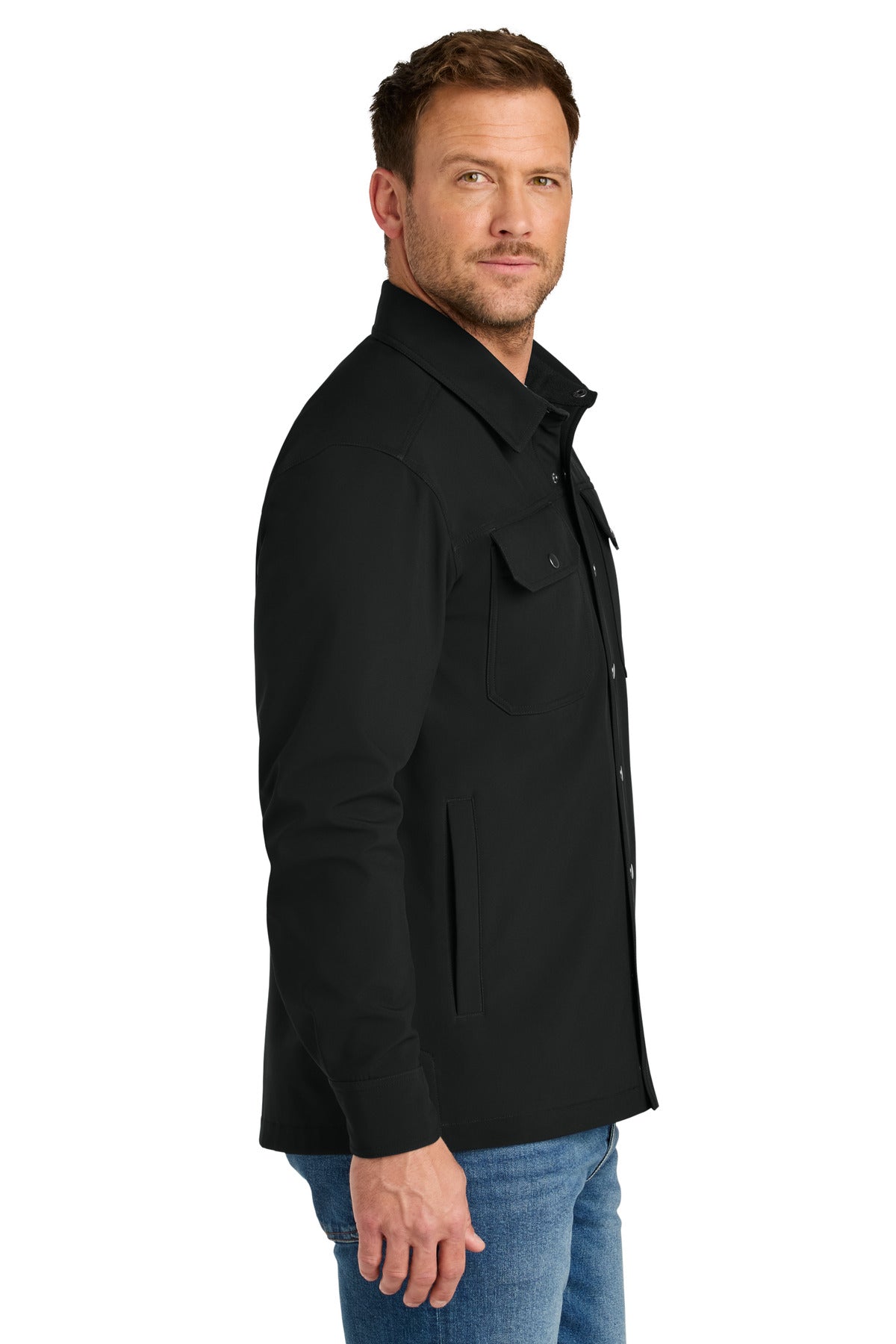 Black CornerStone Soft Shell Shirt Jacket CSJ73
